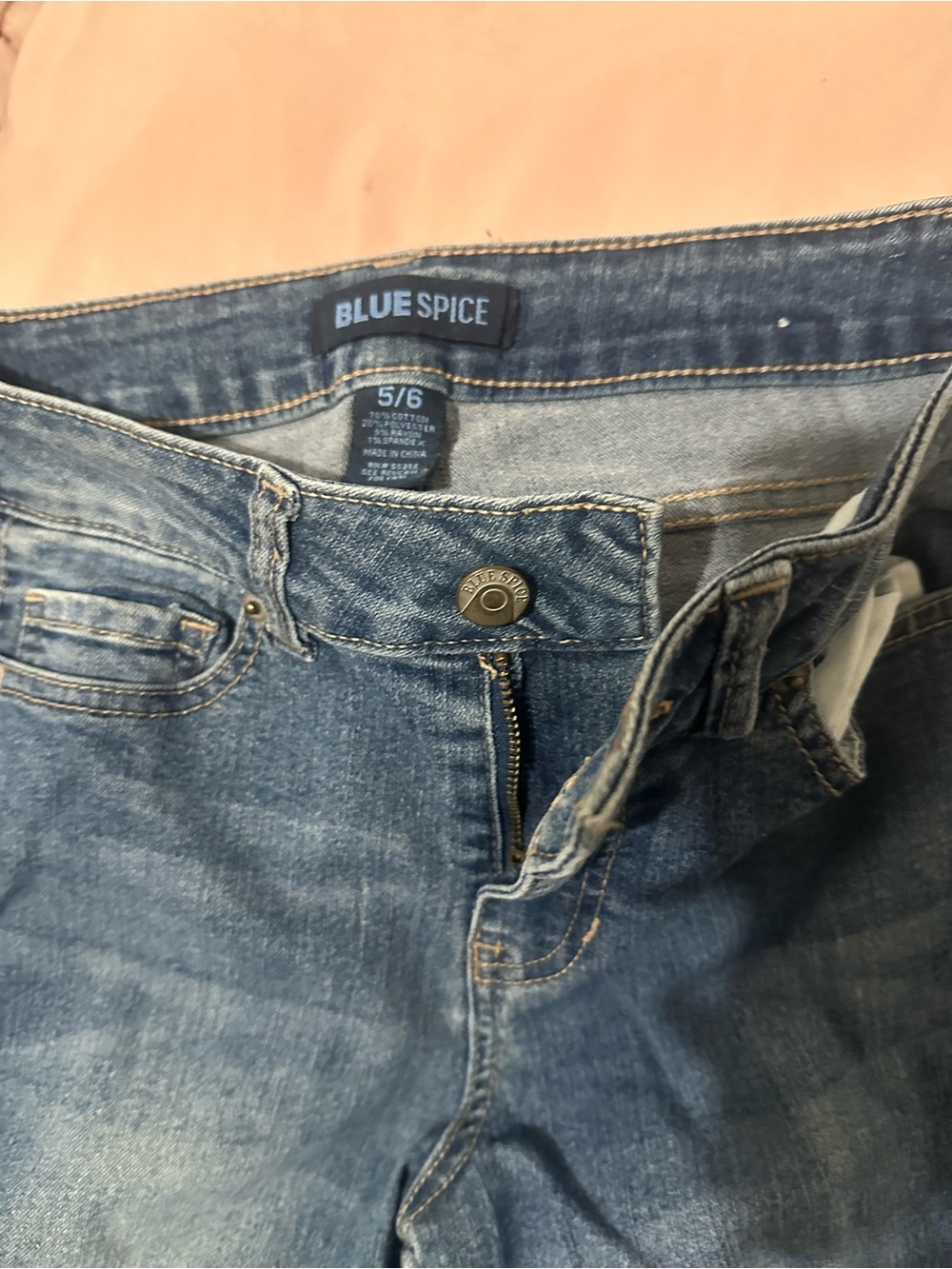 Blue Spice High-Rise Medium Blue Denim Jeans